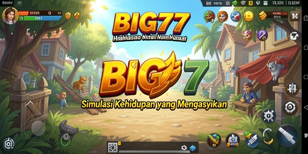 Tampilan gameplay menarik dari BIG77 dengan grafik yang indah.