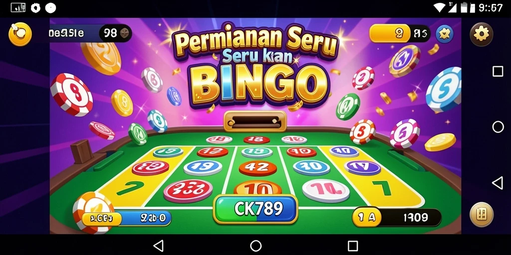 Tangkapan layar dari gameplay CK789 yang menampilkan suasana bingo yang menggembirakan.