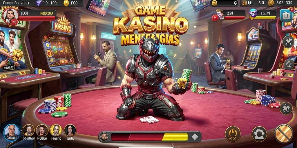 Screenshot gameplay FO8 menampilkan keseruan bermain Kasino.