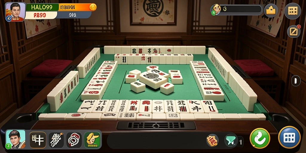 Tampilan gameplay Mahjong yang menawan dan penuh tantangan.
