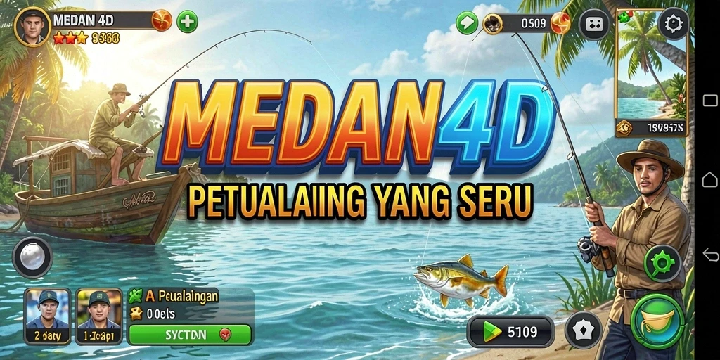 Gameplay memancing seru dengan berbagai ikan yang menunggu untuk ditangkap.