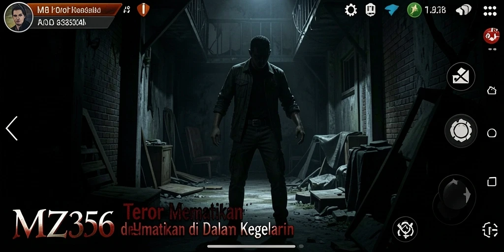 Tampilan gameplay MZ356 yang menyeramkan dan penuh ketegangan.