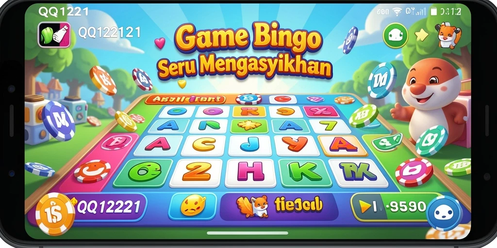 Gameplay seru di QQ1221 dengan suasana Bingo yang menyenangkan.