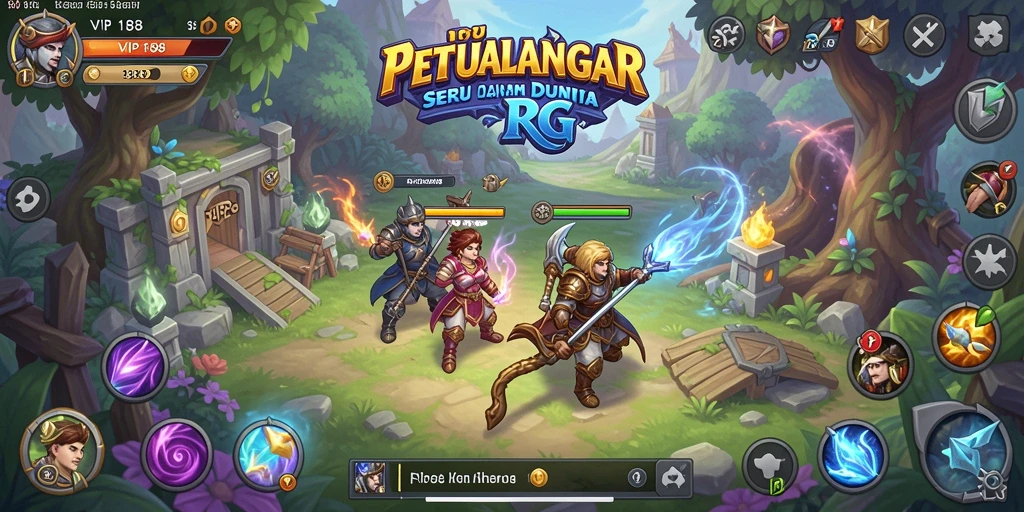 Tampilan gameplay VIP188 dengan pertarungan mendebarkan dan grafis yang indah.