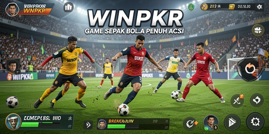 Tampilan gameplay <strong>WINPKR</strong> yang mendebarkan dan nyata ketika kompetisi sepak bola berlangsung.